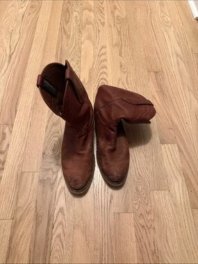 Tecovas Chestnut Leather Western Boots Size 8ee